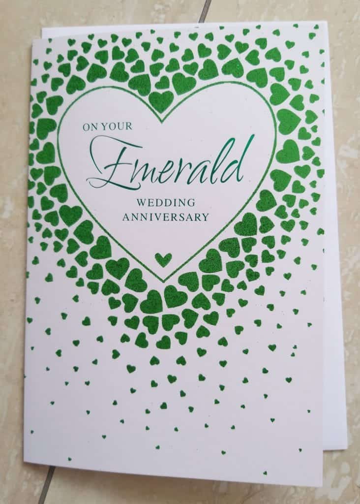 Emerald Anniversary  Card  55th  Wedding  Anniversary  Card  