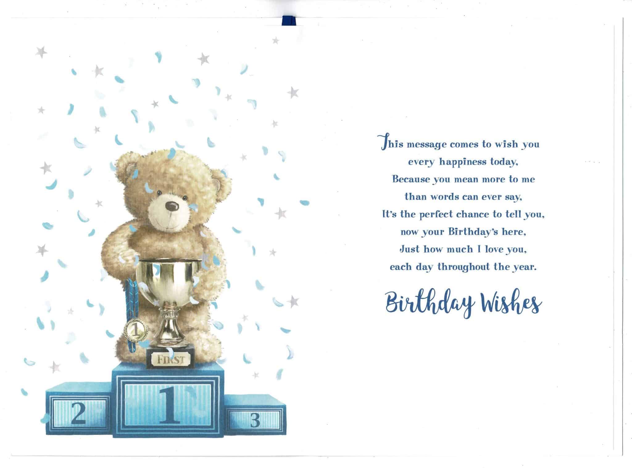 Fantastic Boyfriend birthday card  quality card  J502 