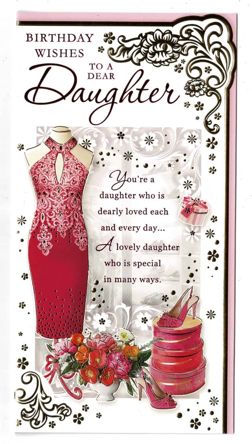 special daughter happy birthday greeting card cards love kates - free ...