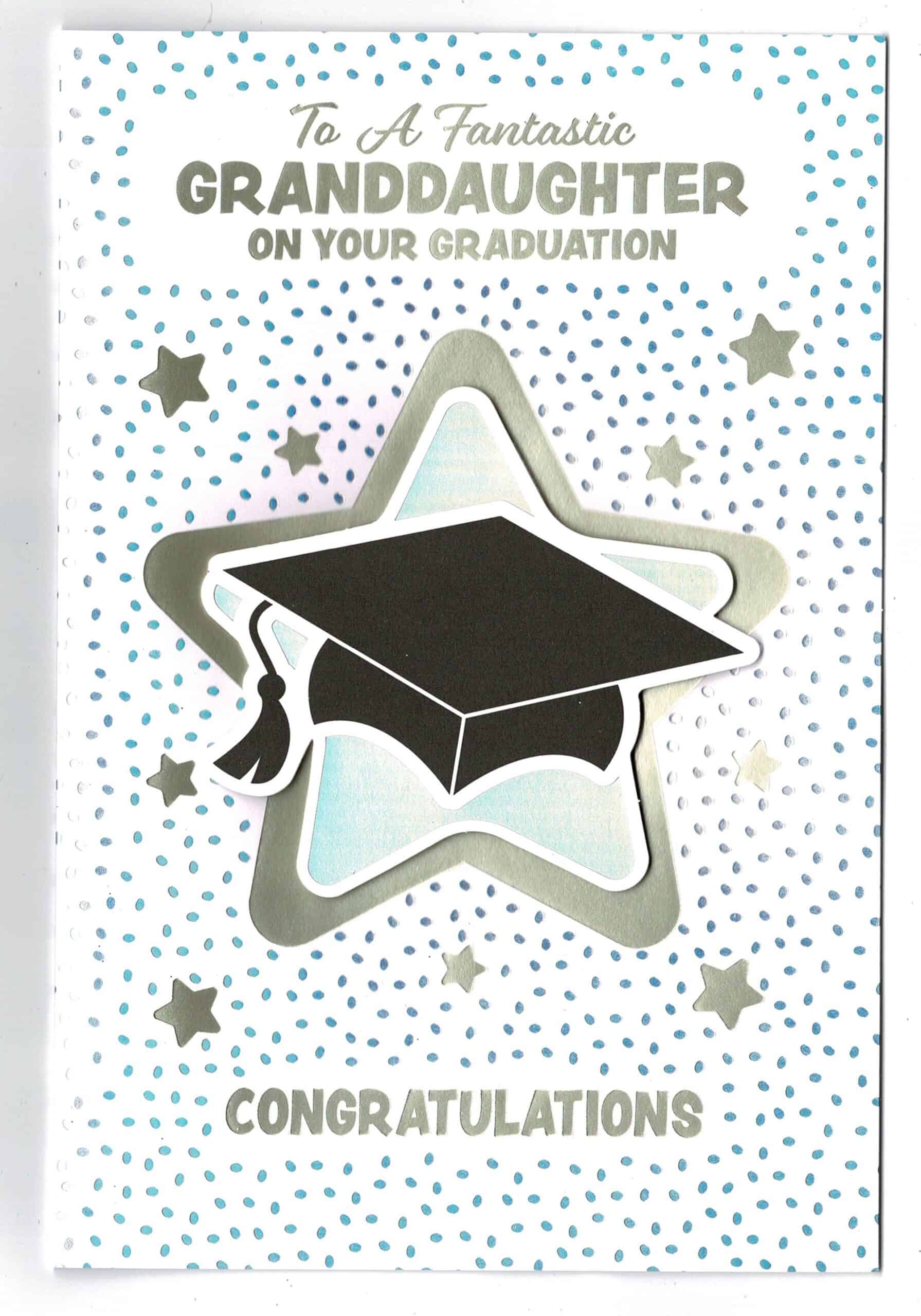 Grandddaughter Graduation Card 'To A Fantastic Granddaughter On Your ...