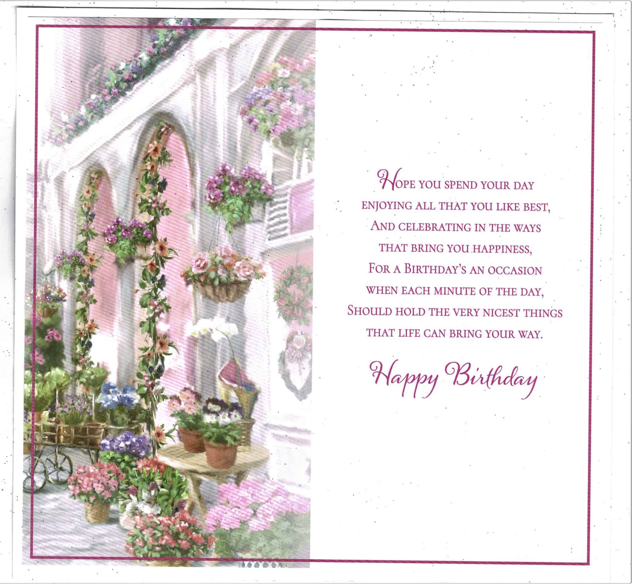 Godmother Birthday Card 'To A Wonderful Godmother On Your Birthday