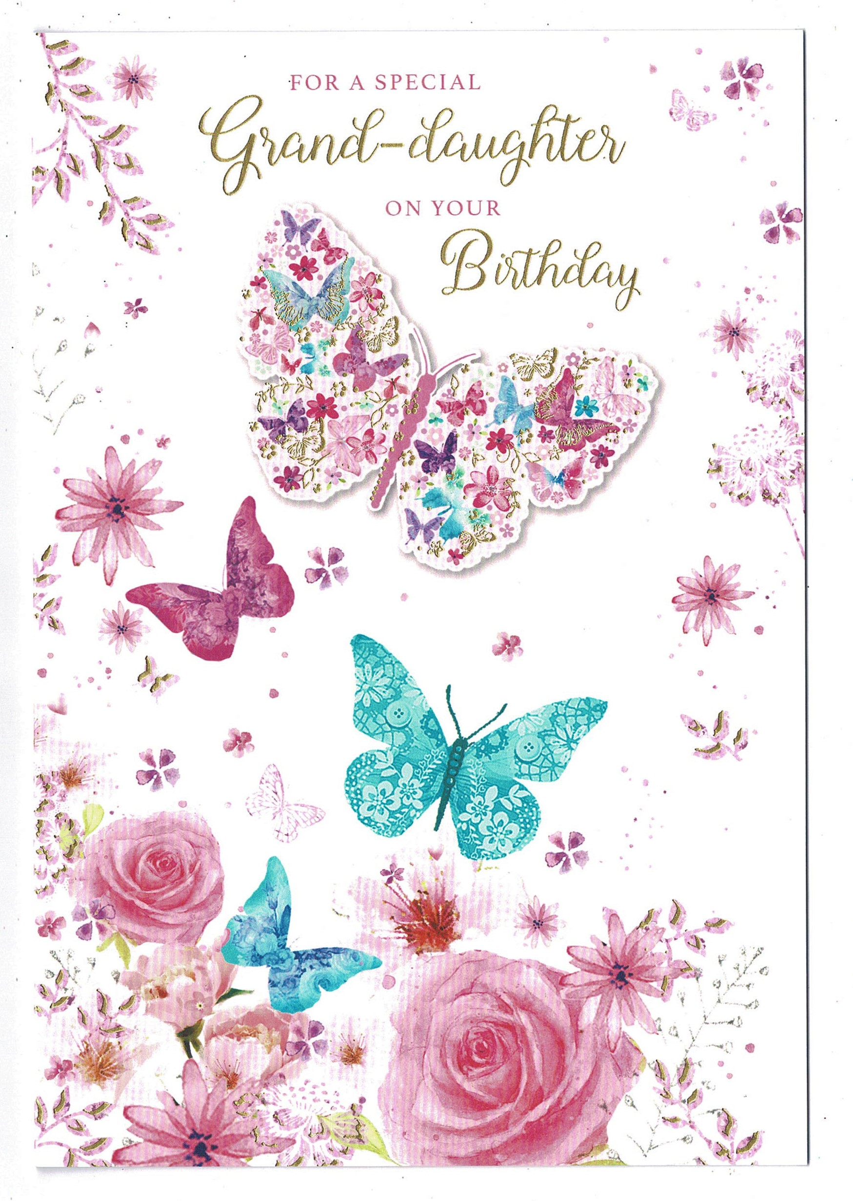 Granddaughter Birthday Card ' For A Special Granddaughter On Your ...