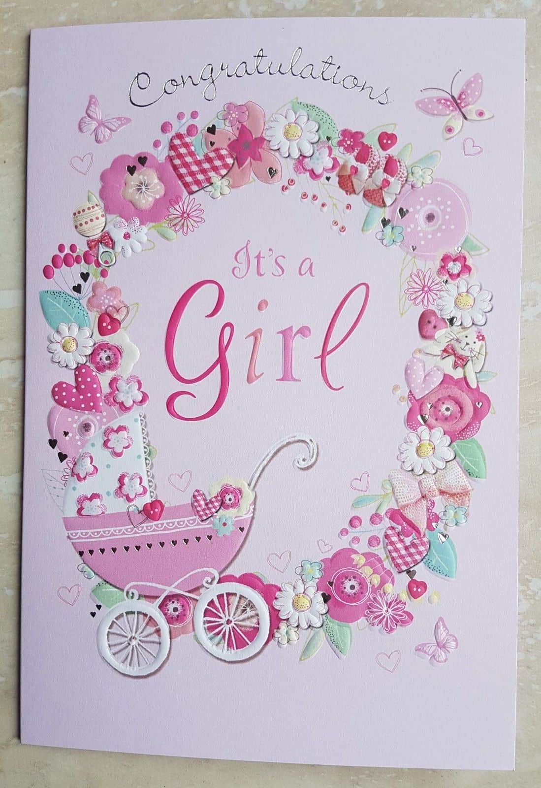 Baby Girl Card Free Printable