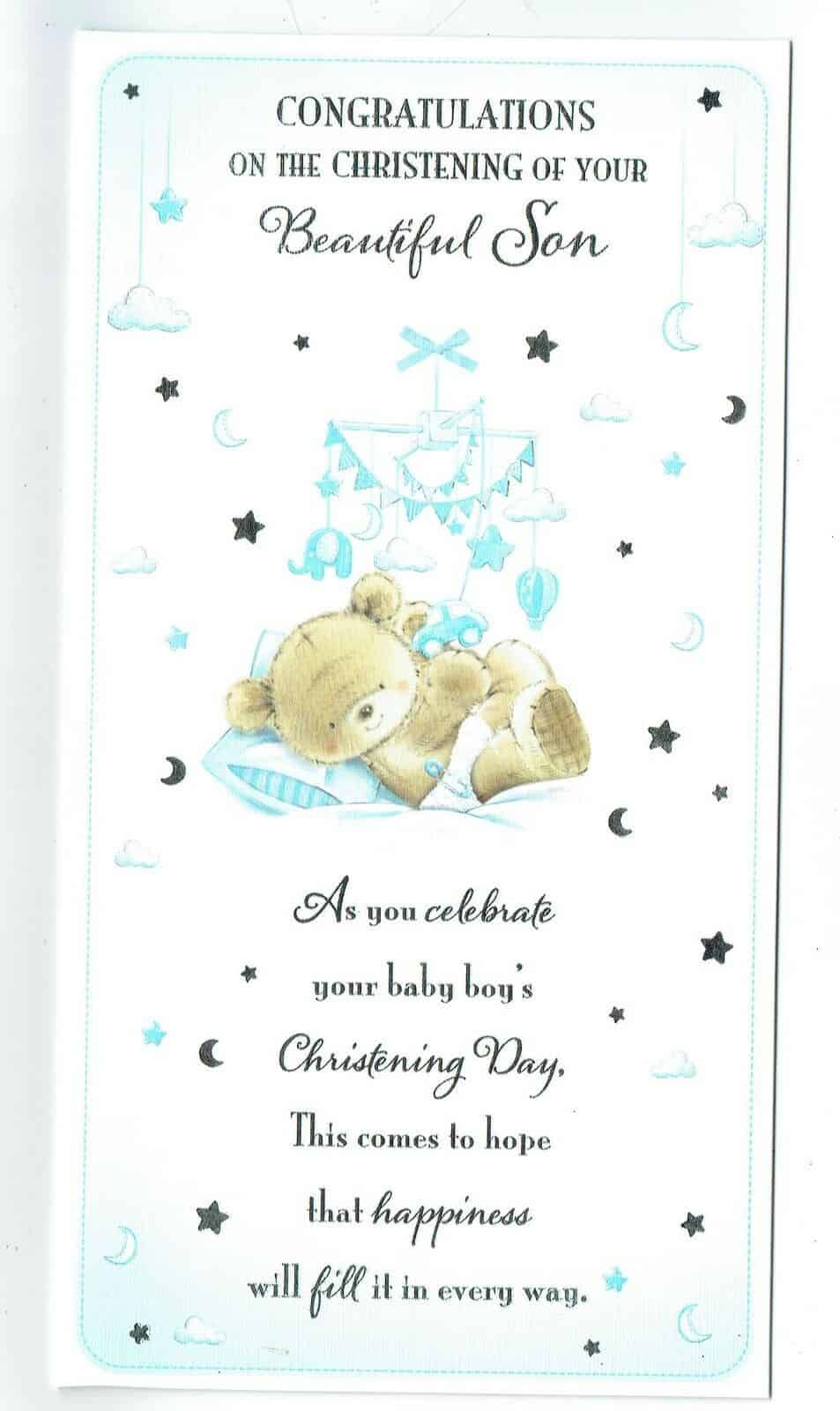 Christening Day Card Choose From Daughter Christening And Son ...