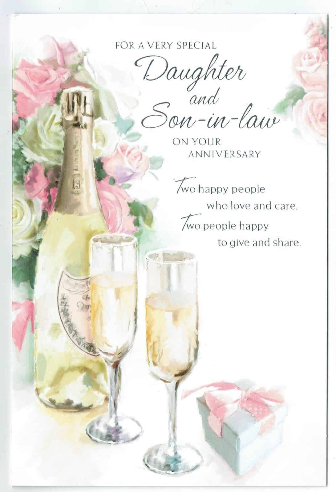 Daughter And Son In Law Anniversary Card For A Very Special Daughter 