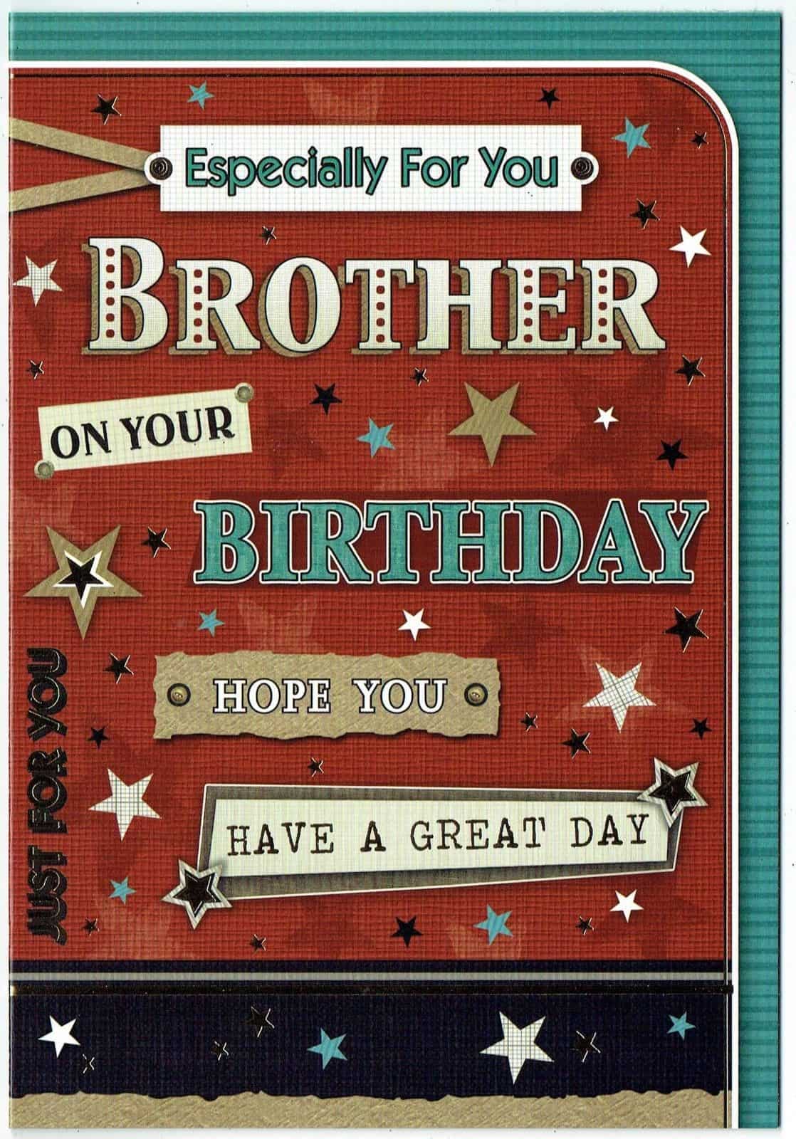 Brother Birthday Card With Love Gifts Cards