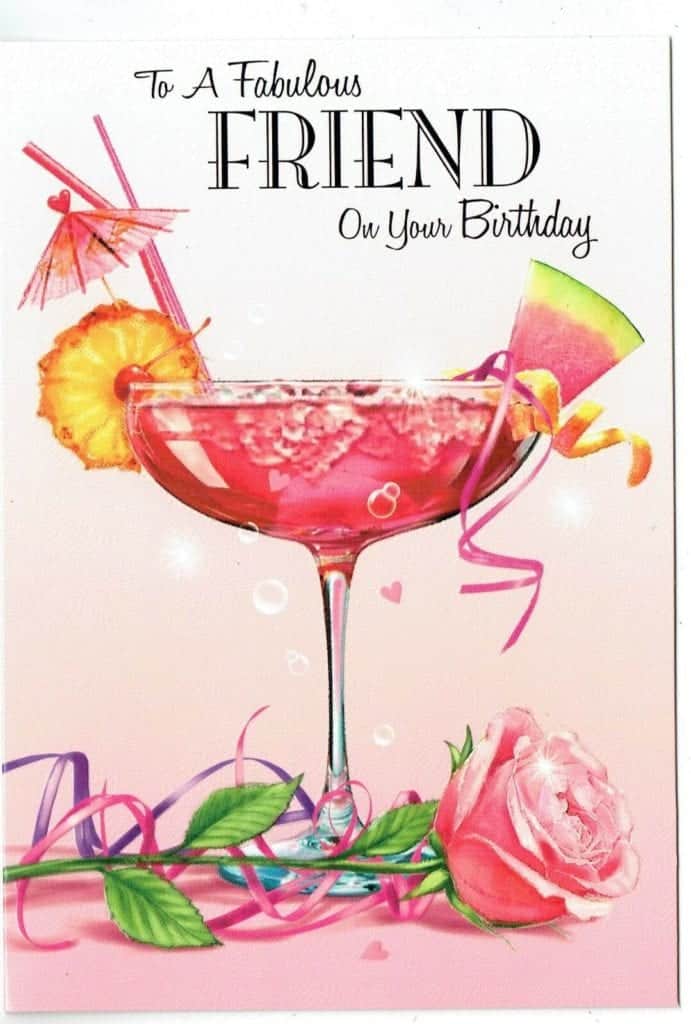 Variation-of-Friend-Birthday-Card-A-Choice-Of-Two-Cocktail-Glass ...